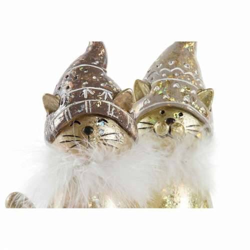 Božićni ukras DKD Home Decor Smola mačka (9 x 6 x 15 cm) (2 kom.) Cijena