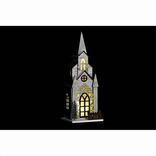 Božićni ukras DKD Home Decor crkva MDF (12,5 x 11 x 33 cm) (2 kom.) Cijena