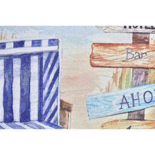 Jastuk DKD Home Decor Plaža Poliester Aluminij Pisana Mediteran (45 x 10 x 45 cm) (2 kom.) Cijena