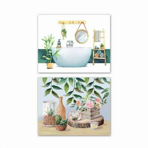 Slika DKD Home Decor Skandinavski (50 x 1,8 x 40 cm) (2 kom.) Cijena