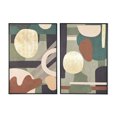 Slika DKD Home Decor Apstraktno moderan (83 x 4,5 x 122,5 cm) (83 x 4,5 x 123 cm) (2 kom.) Cijena