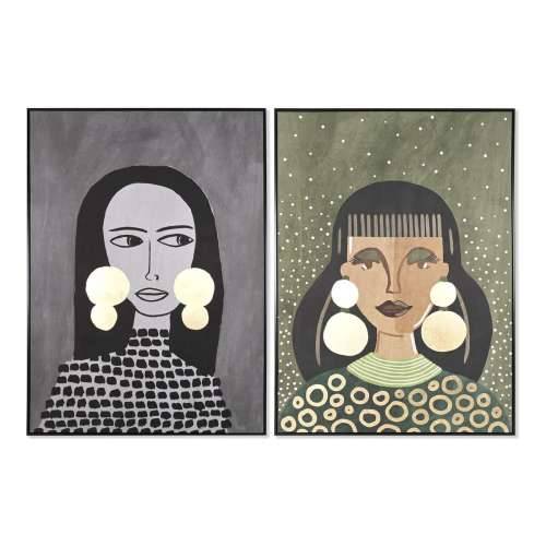 Slika DKD Home Decor Dama moderan (102,5 x 4,3 x 142,6 cm) (2 kom.) Cijena