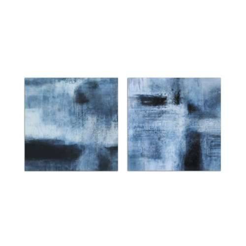 Slika DKD Home Decor Apstraktno moderan (80 x 2,8 x 80 cm) (2 kom.) Cijena