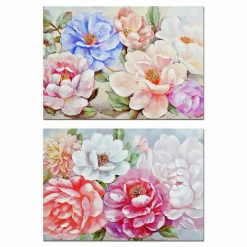 Slika DKD Home Decor Ziedi (2 kom.) (100 x 3 x 70 cm) Cijena