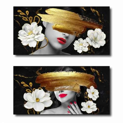 Slika DKD Home Decor Apstraktno (80 x 2 x 40 cm) (2 kom.) Cijena