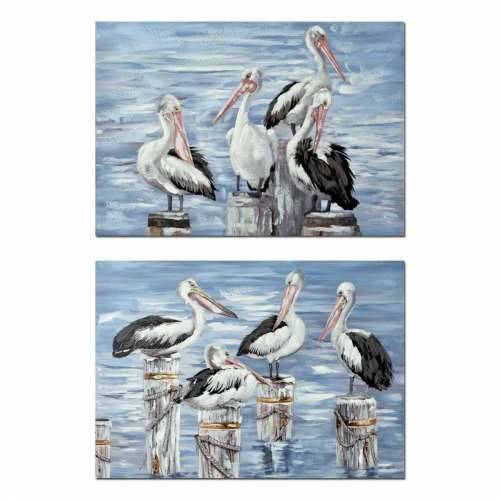 Slika DKD Home Decor Putns Mediteran (2 kom.) (100 x 3 x 70 cm) Cijena