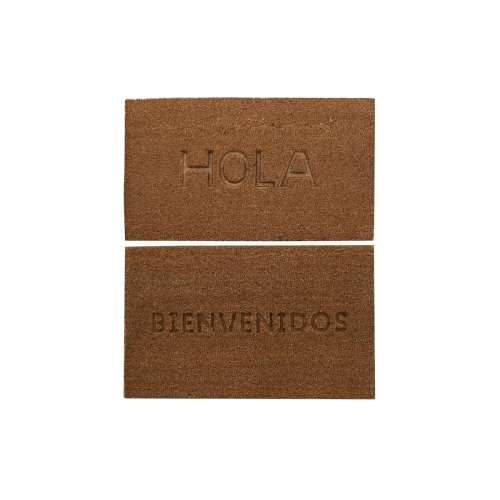 Prostirač DKD Home Decor Smeđa Guma Kokos (75 x 45 x 2,3 cm) (2 kom.) Cijena