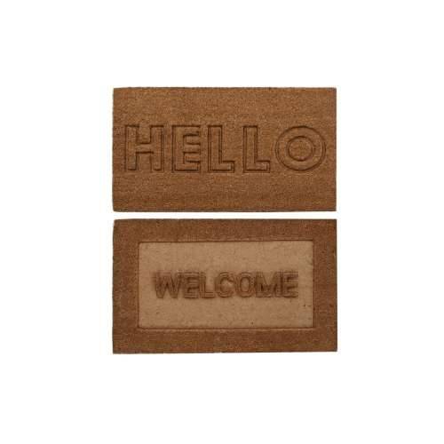 Prostirač DKD Home Decor Smeđa Guma Kokos (75 x 45 x 2,3 cm) (2 kom.) Cijena