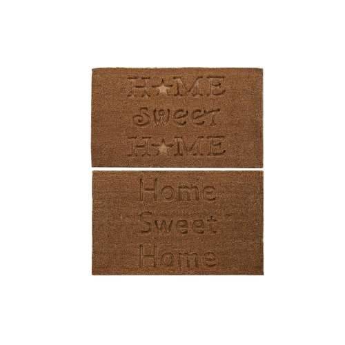 Prostirač DKD Home Decor Smeđa Guma Kokos (75 x 45 x 2,3 cm) (2 kom.) Cijena