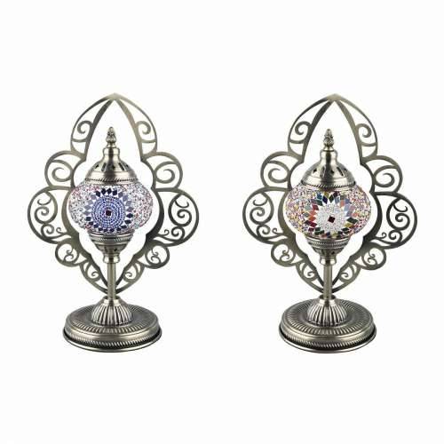 Stolna svjetiljka DKD Home Decor Kristal Mozaik Metal Pisana Arap (20 x 15 x 42 cm) (2 kom.) Cijena