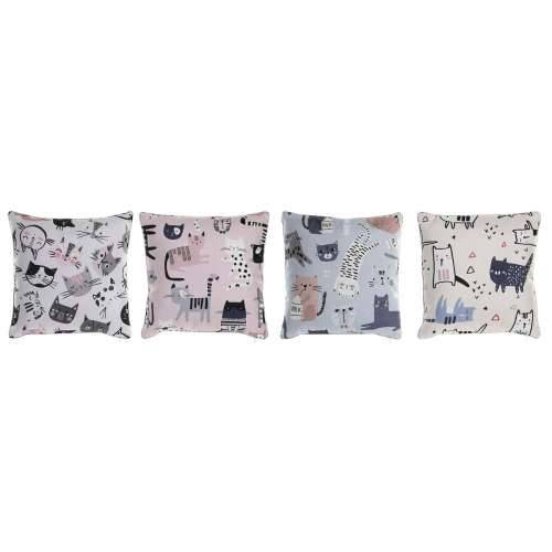Jastuk DKD Home Decor Poliester Pisana Mikrovlakna Mačke (40 x 10 x 40 cm) (4 kom.) Cijena