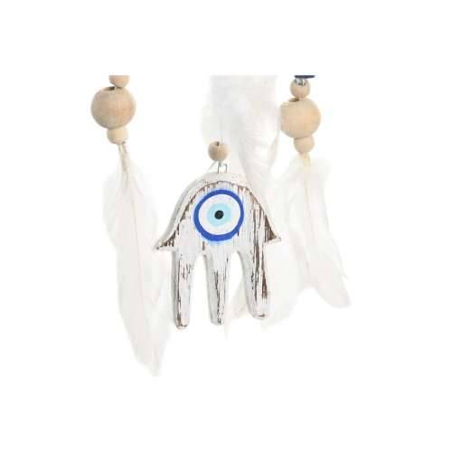 Decorațiune Suspendată DKD Home Decor Plava Bijela Pero za uživanje Mediteran (14 x 5 x 45 cm) (2 kom.) Cijena