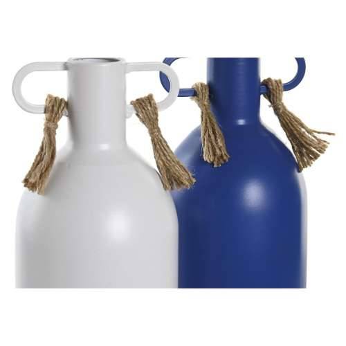 Vrč DKD Home Decor Metal Bijela Mornarsko plava (9 x 9 x 19 cm) (2 kom.) Cijena