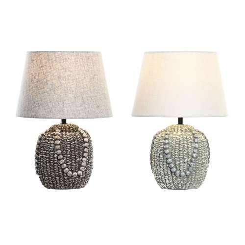 Stolna svjetiljka DKD Home Decor Crna Tkanina Poliester Zelena Gres Keramika 220 V 50 W (24 x 24 x 34 cm) (2 kom.) Cijena