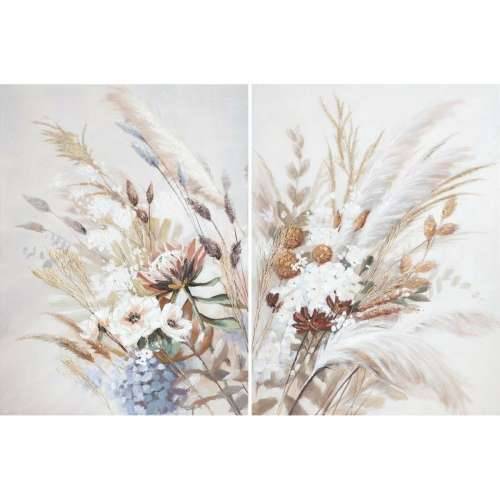 Slika DKD Home Decor Ziedi Cottage (90 x 3,7 x 120 cm) (2 kom.) Cijena