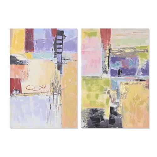 Slika DKD Home Decor Apstraktno gradski (60 x 3 x 90 cm) (2 kom.) Cijena