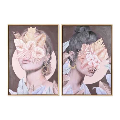 Slika DKD Home Decor Ziedi moderan (50 x 3,5 x 70 cm) (2 kom.) Cijena