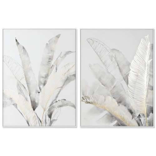 Slika DKD Home Decor Dlanovi Tropsko (90 x 4 x 120 cm) (2 kom.) Cijena