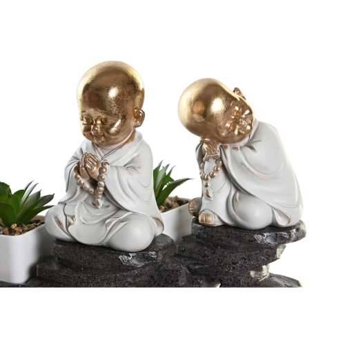 Ukrasna figura DKD Home Decor Crna zlatan Bijela Smola Opat Orijentalno (21 x 7,5 x 25 cm) (2 kom.) Cijena