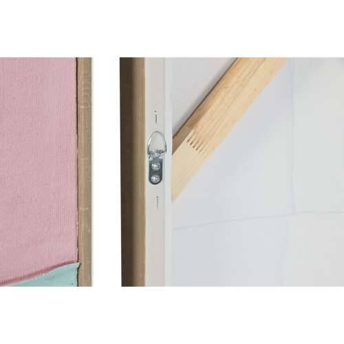 Slika Home ESPRIT Bijela Roza Turkizno Apstraktno gradski 102 x 4,5 x 102 cm (2 kom.) Cijena