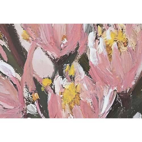 Slika Home ESPRIT Rumena Zelena Roza Shabby Chic Vaza 83 x 4,5 x 83 cm (2 kom.) Cijena