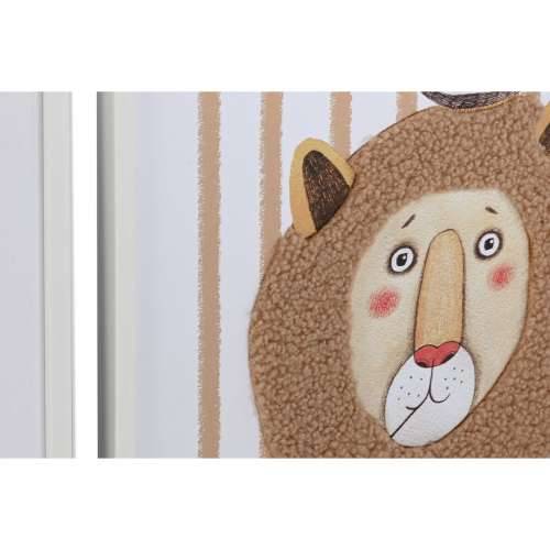 Slika Home ESPRIT Bijela Siva Children’s Životinje 40 x 1,8 x 50 cm (4 kom.) Cijena