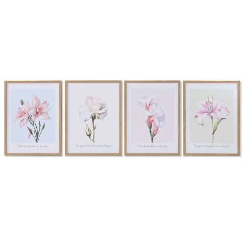 Slika Home ESPRIT Ziedi Shabby Chic 30 x 1,8 x 40 cm (4 kom.) Cijena