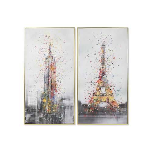 Slika Home ESPRIT Paris New York Loft 62,5 x 3,5 x 122,5 cm (2 kom.) Cijena