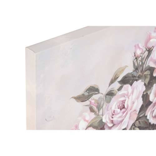 Slika Home ESPRIT Bijela Roza Ruže romantični 60 x 3 x 60 cm (4 kom.) Cijena