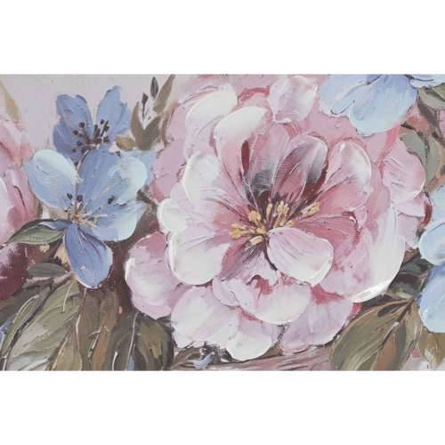 Slika Home ESPRIT Bijela Roza Ruže romantični 60 x 3 x 60 cm (4 kom.) Cijena