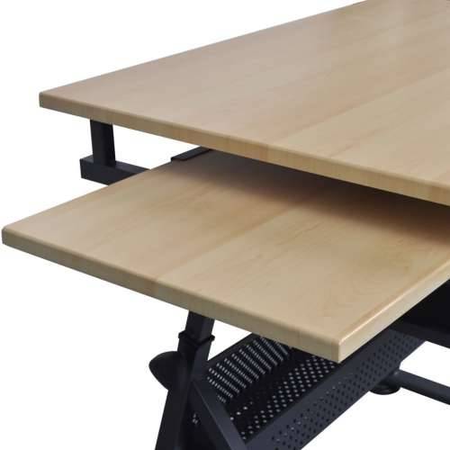 Radni stol za crtanje s nagibnom pločom dvije ladice i stolicom Cijena