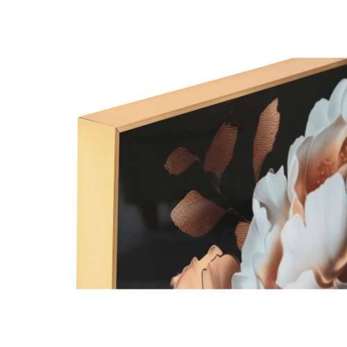 Slika Home ESPRIT Bijela Crna zlatan Ziedi 80 x 3,5 x 80 cm (2 kom.) Cijena