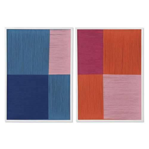 Slika Home ESPRIT Plava Oranžna moderan gradski 50 x 2,5 x 70 cm (2 kom.) Cijena