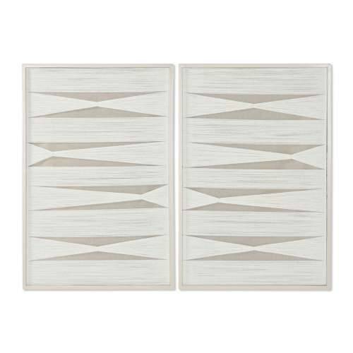 Slika Home ESPRIT Bijela Bež moderan gradski 60 x 3 x 90 cm (2 kom.) Cijena
