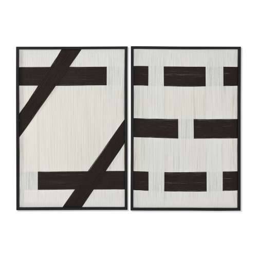 Slika Home ESPRIT Bijela Tamno sivo moderan gradski 60 x 3 x 90 cm (2 kom.) Cijena