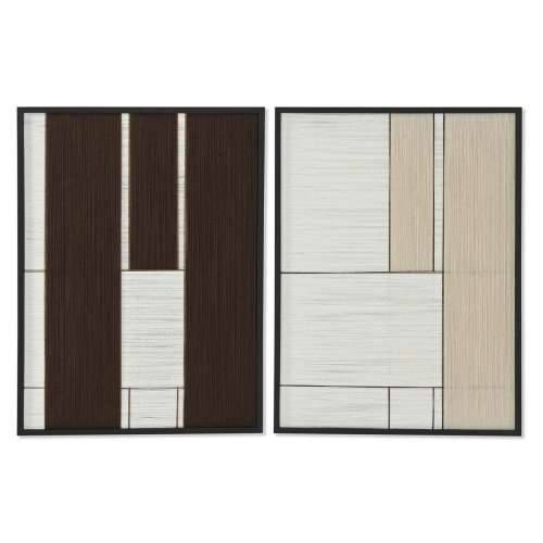 Slika Home ESPRIT Bijela Bež moderan 60 x 3 x 80 cm (2 kom.) Cijena
