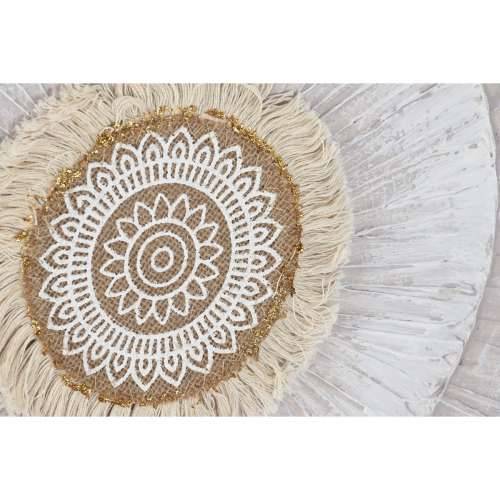 Slika Home ESPRIT Bijela Bež krugovi Skandinavski 80 x 3 x 80 cm (2 kom.) Cijena