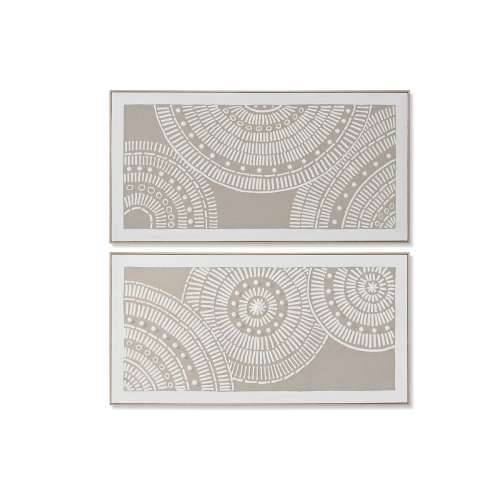 Slika Home ESPRIT Bijela Bež krugovi gradski 122 x 4,5 x 62 cm (2 kom.) Cijena