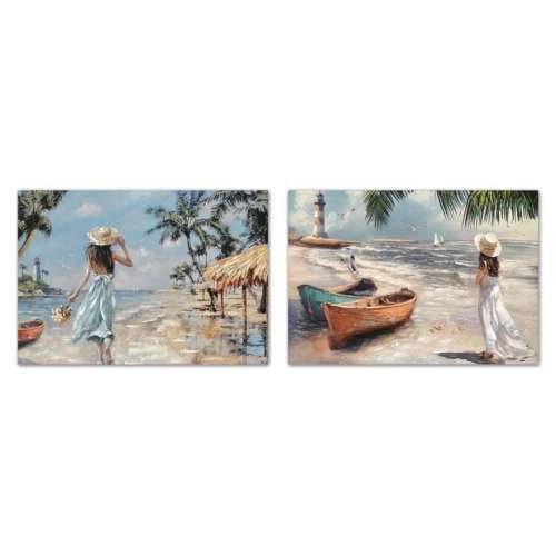 Slika Home ESPRIT Mediteran 70 x 3 x 100 cm (2 kom.) Cijena