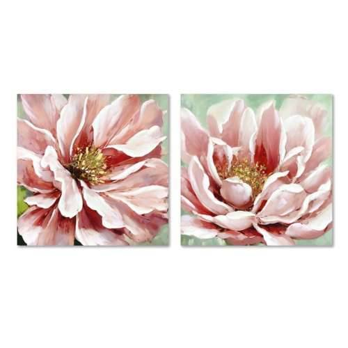 Slika Home ESPRIT Zelena Roza Cvijet tradicionalan 80 x 3 x 80 cm (2 kom.) Cijena