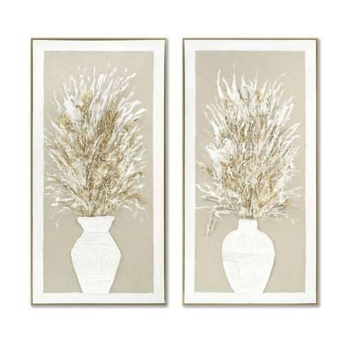 Slika Home ESPRIT Bijela Bež Vrč tradicionalan 62 x 4,5 x 122 cm (2 kom.) Cijena