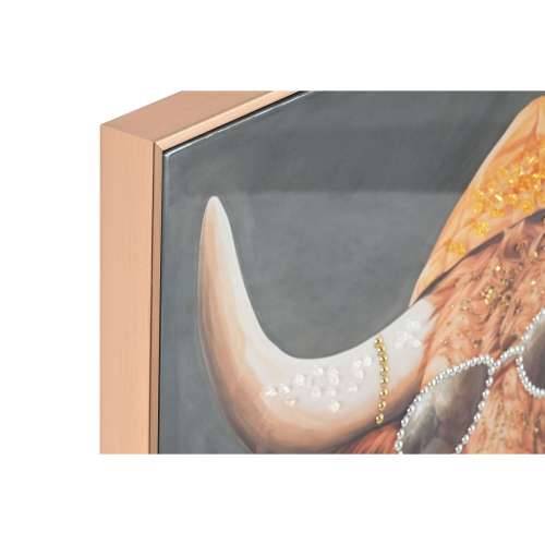 Slika Home ESPRIT Siva Oranžna Krava moderan Lakirano 82 x 4,5 x 82 cm (2 kom.) Cijena