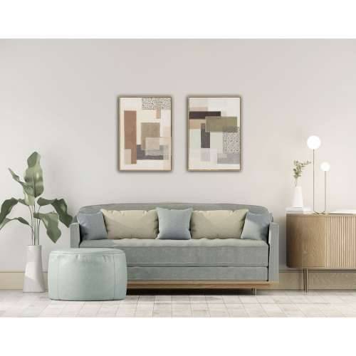 Slika Home ESPRIT Smeđa Bež Apstraktno gradski 50 x 3 x 70 cm (2 kom.) Cijena