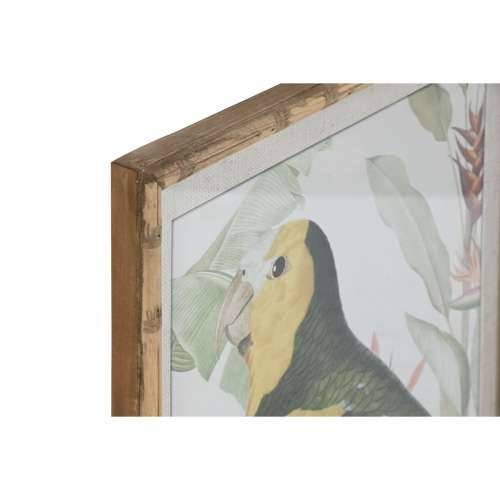 Slika Home ESPRIT Rumena Zelena Papagaj Tropsko 50 x 2,5 x 70 cm (2 kom.) Cijena