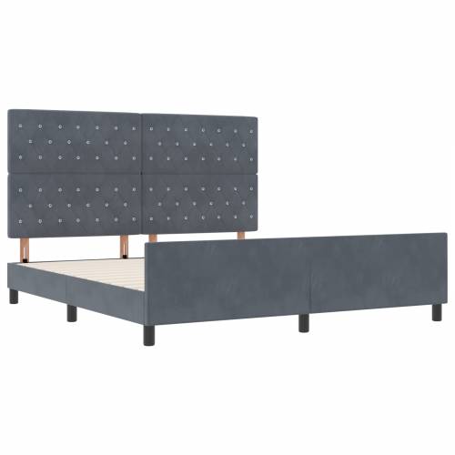 Krevet Okvir Tamnosivi 180x200 cm Baršun Cijena