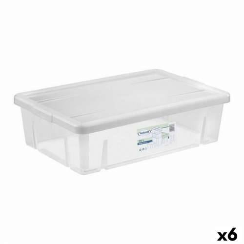 Kutija za Pospremanje s Poklopcem Tontarelli 84895 28 L 59 x 39 x 16,5 cm (6 kom.) Cijena
