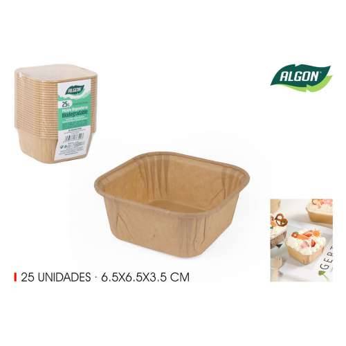 Set kalupa za kolače Algon Papir 6,5 x 6,5 x 3,5 cm 25 Dijelovi (36 Jedinice) Cijena