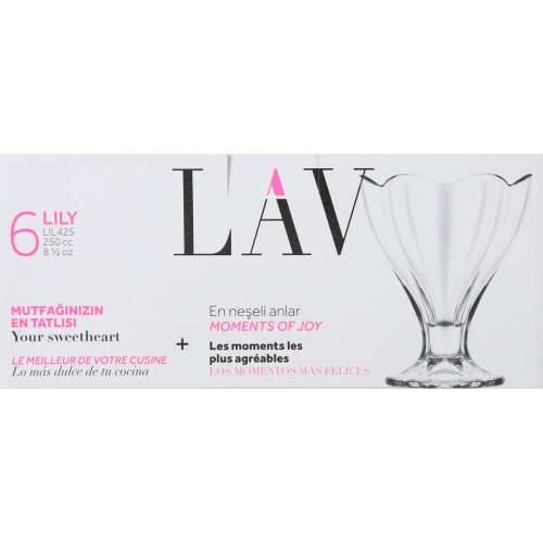 Čaša za sladoled i smoothie LAV Lily 250 ml 6 Dijelovi (4 kom.) Cijena