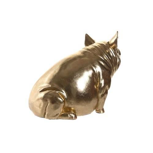 Ukrasna figura DKD Home Decor Bakar zlatan Svinja 18,5 x 10,5 x 14 cm (2 kom.) Cijena