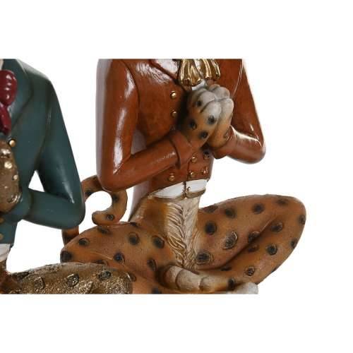 Ukrasna figura DKD Home Decor Plava Smeđa zlatan Leopard 16 x 9,5 x 23 cm (2 kom.) Cijena